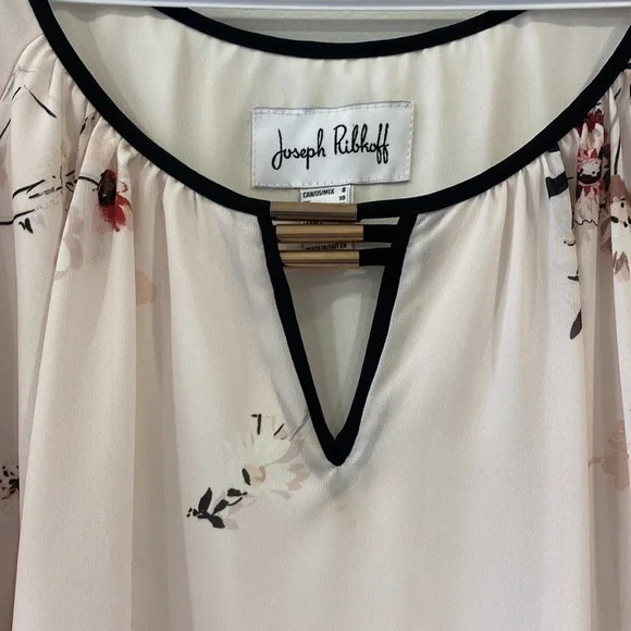 Joseph Ribkoff Cold Shoulder Dusty Rose Quarter Sleeve Top - Picture 2 of 13